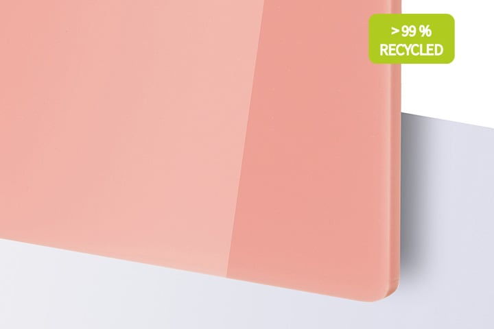 TroGlass Pastel, pink, 1216x606x3mm | Trotec