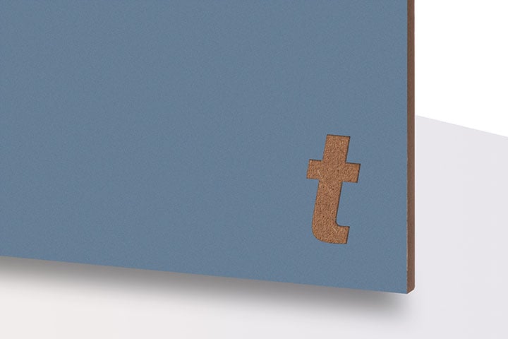 TroWood Color Laqué Bleu Pigeon 600 x 300 x 3mm | Trotec Laser
