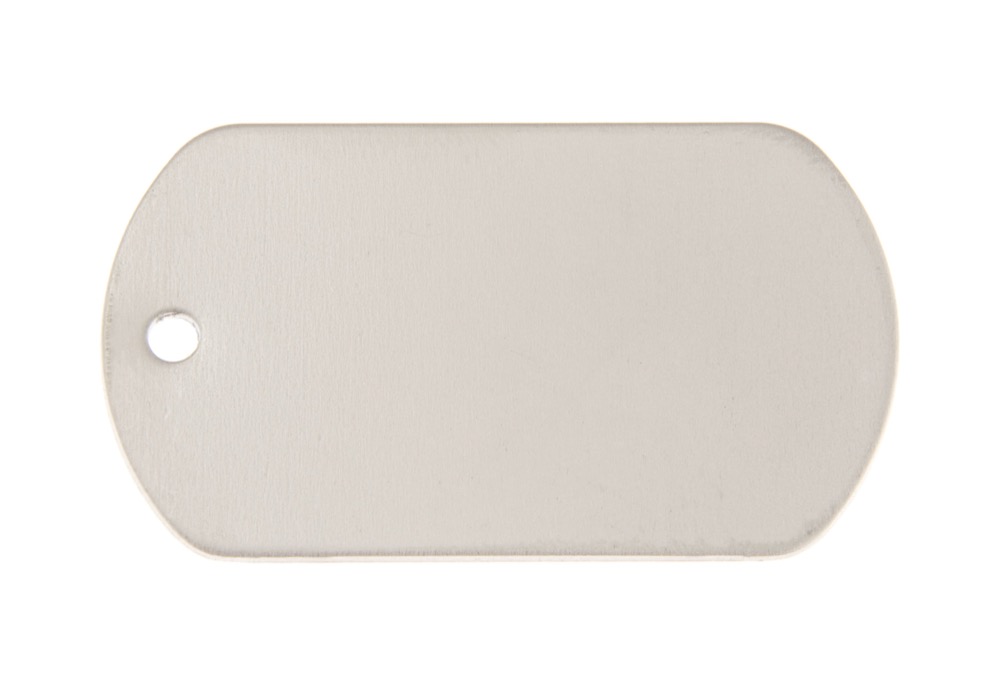 Military tag alu anodized Black 50x29mm | Trotec