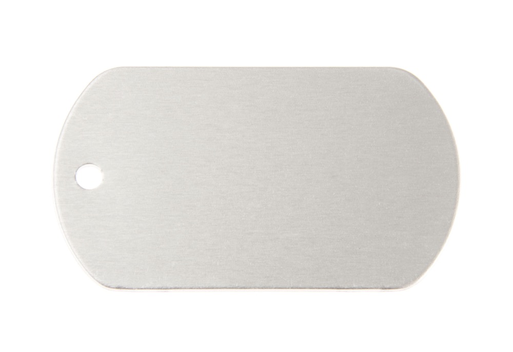 Military tag alu anodized violet 50x29mm | Trotec