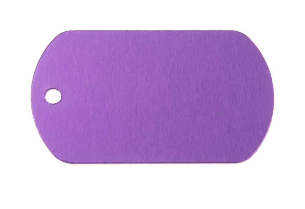Military tag alu anodized Black 50x29mm | Trotec